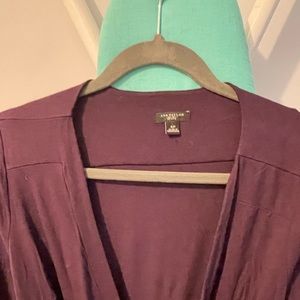 Beautiful wrap ann taylor dress, no flaws, soft material.